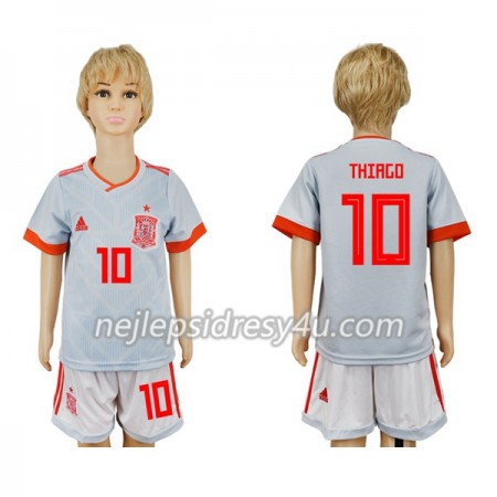 Fotbalový Dres Španělsko Thiago 10 Dětské Venkovní MS 2018